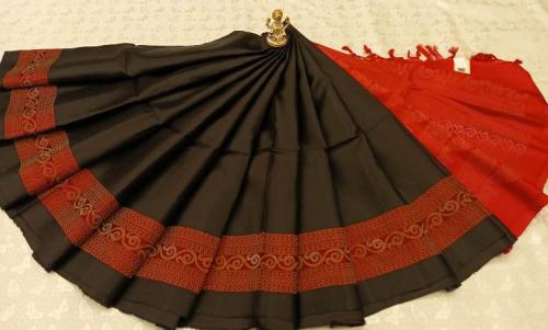 SOFT SILK SAREE WITH BLOUSE